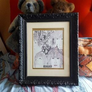 Vintage Framed Beatles Revolver Album Framed Artwork